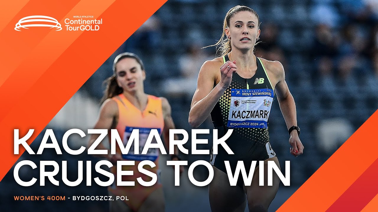 Kaczmarek runs 49.86 400m to win in Bydgoszcz | Continental Tour Gold 2024