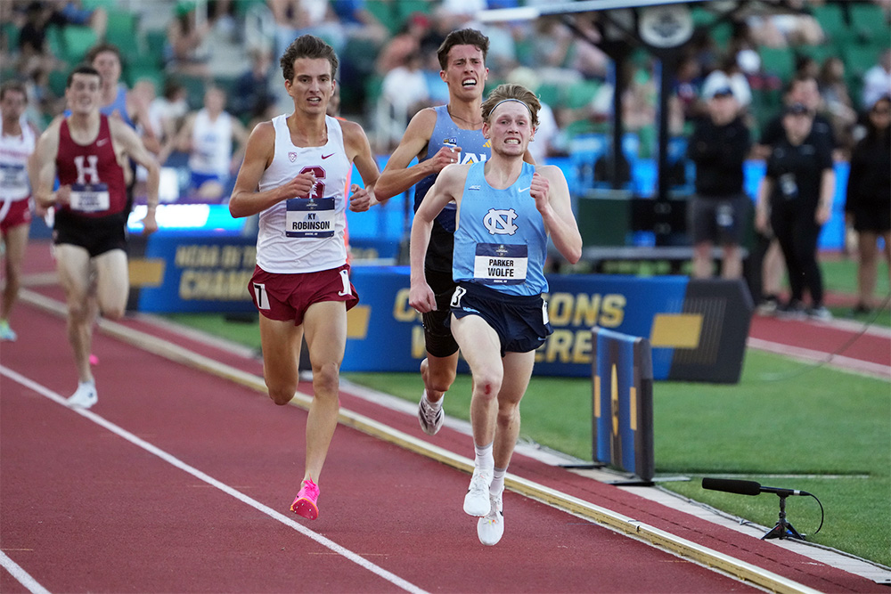 NCAA Men’s 5000 — Anyone’s Race, Wolfe Wins It