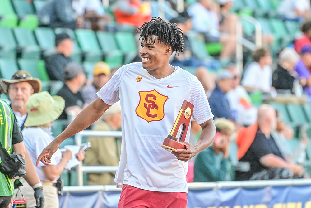 NCAA Men’s Long Jump — Chart-Busting Stevenson Strike