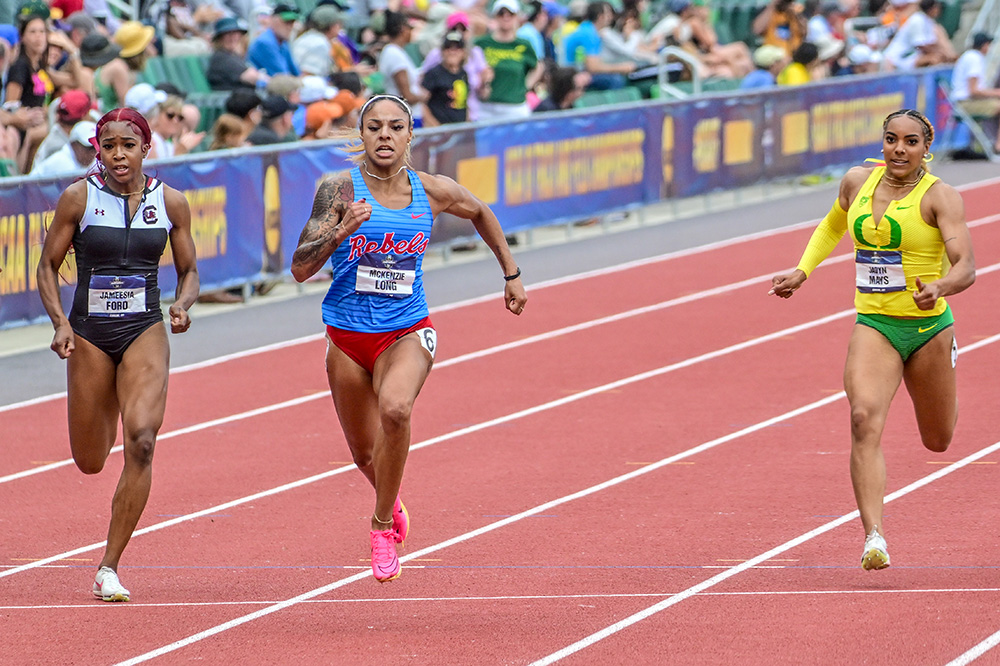 NCAA Women’s 200 — Long Makes It A Triple!