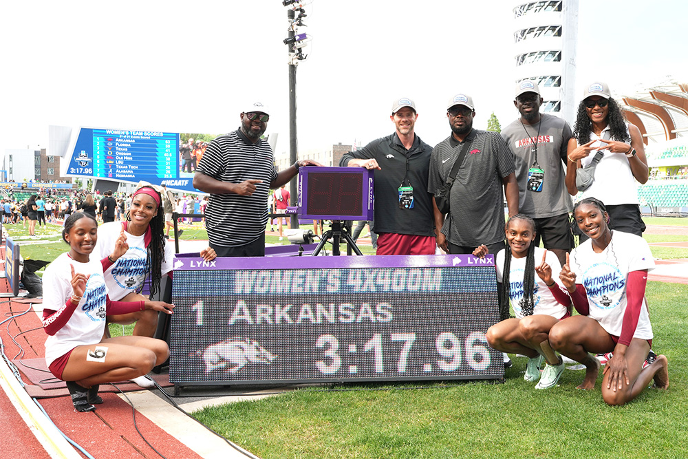 NCAA Women’s Champs — Arkansas Adds Outdoor Title