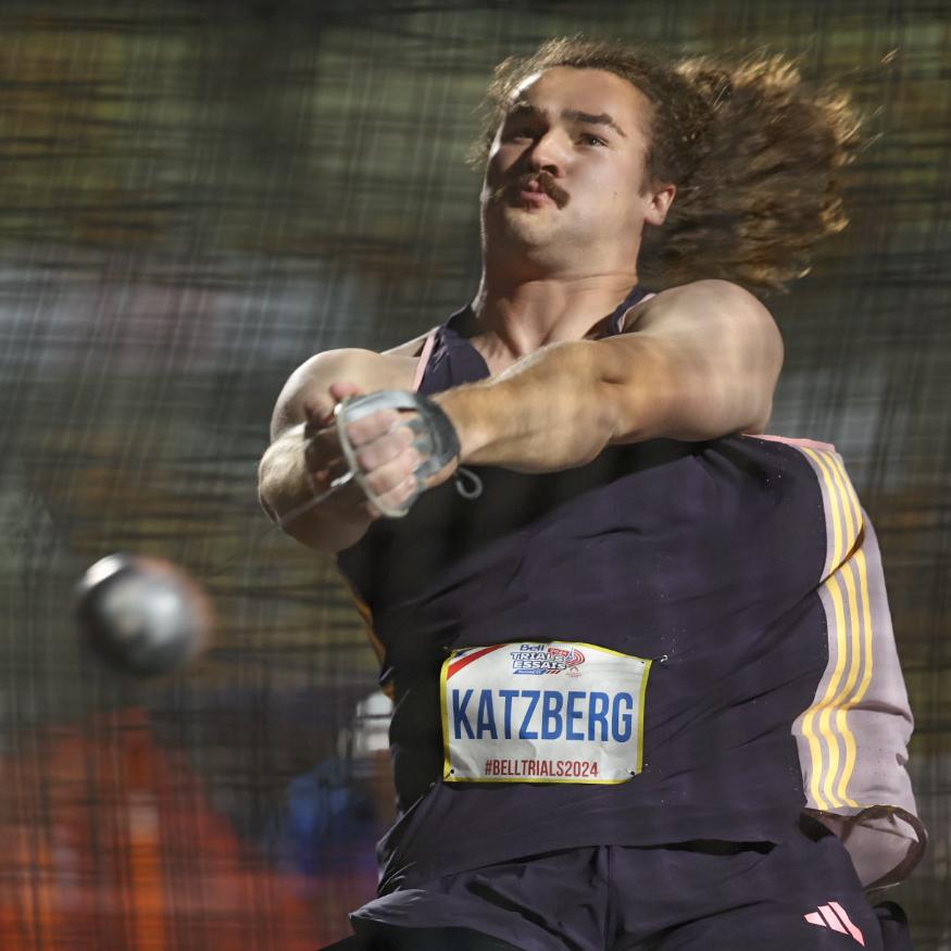 News - Ethan Katzberg, Camryn Rogers Capture Hammer Throw Titles at Bell Track and Field Trials