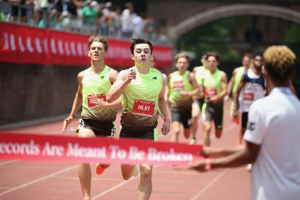 News - Hilby's last race a gem in winning 800 National title at New Balance Nationals