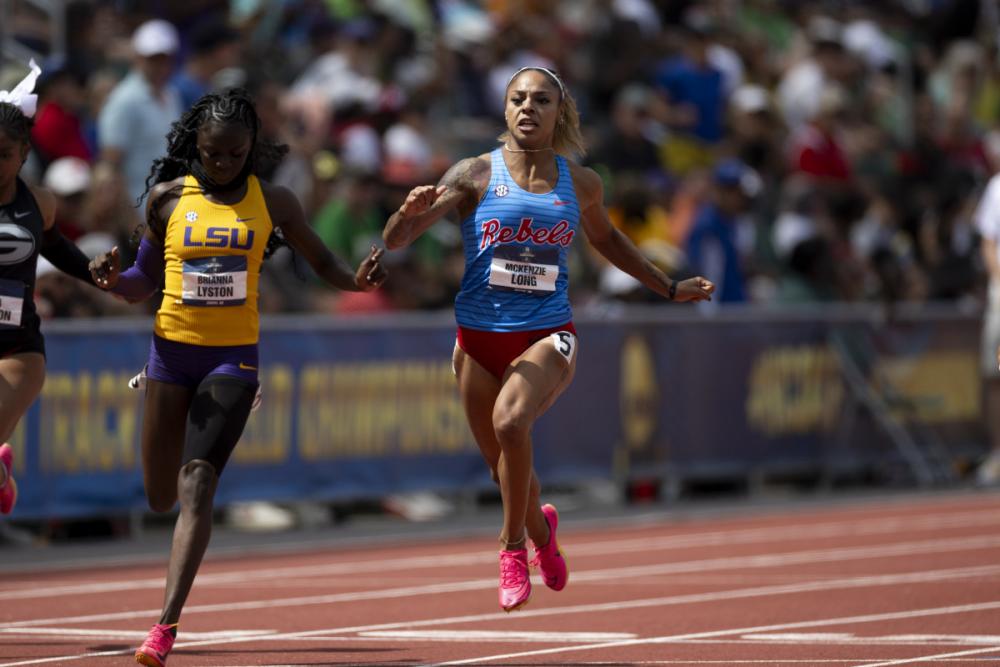 News - McKenzie Long Carries Spirit Of Her Mother Through Double Sprint Wins At NCAA Championships