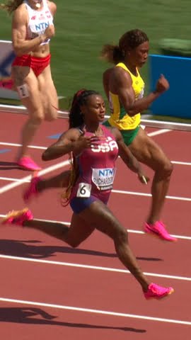 Sha'Carri Richardson is a mood 💅 #athletics #sports #running #usa #nails #fast