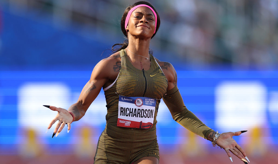 Sha'Carri Richardson wins US Olympic trials 100m in 10.71