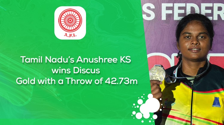 Tamil Nadu’s Anushree KS wins discus gold with a throw of 42.73m « Athletics Federation of India