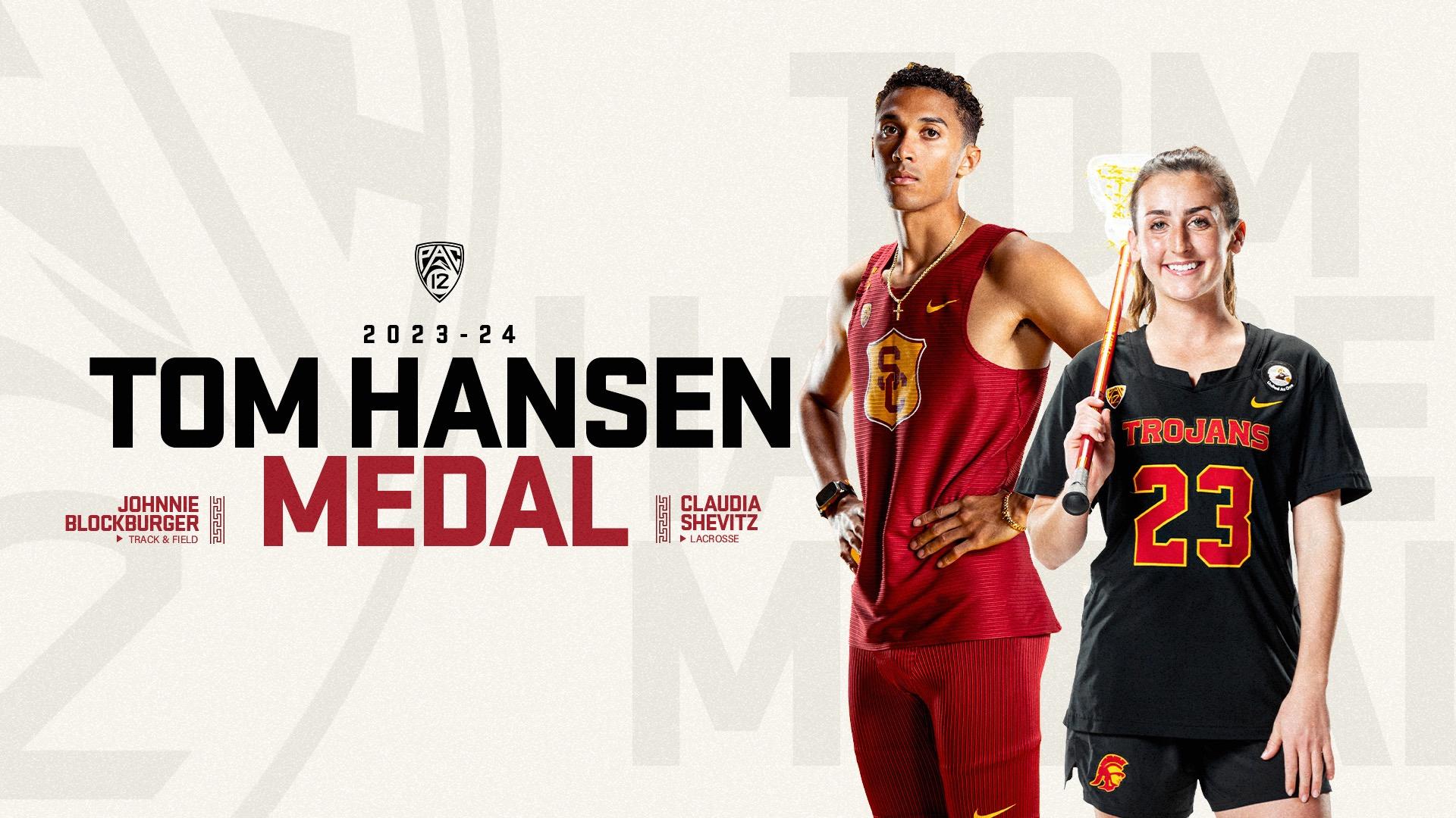 USC’s Johnnie Blockburger and Claudia Shevitz Named 2023-24 Tom Hansen Medal Winners