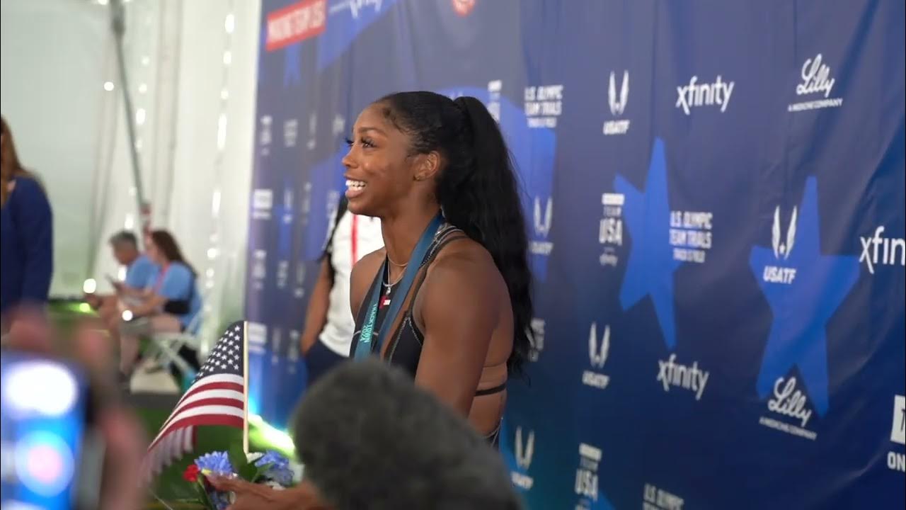 Unsponsored Alaysha Johnson Persevered To Grab Second-Place Finish At U.S. Olympic Trials