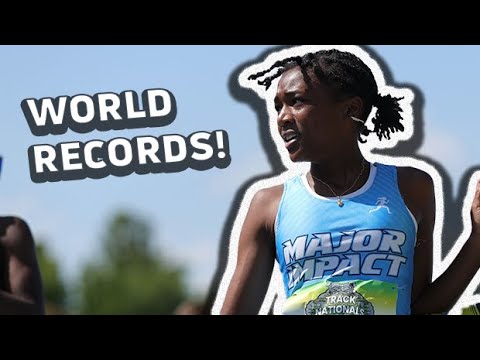 WORLD RECORDS For Age 12 And Age 13 Girls 100m Go Down At adidas Outdoor Nationals 2024!