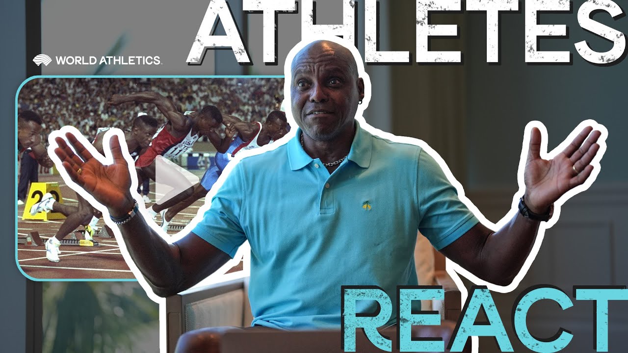 Carl Lewis reacts to 100m world record at Tokyo World Athletics Championships 1991 | Athletes React