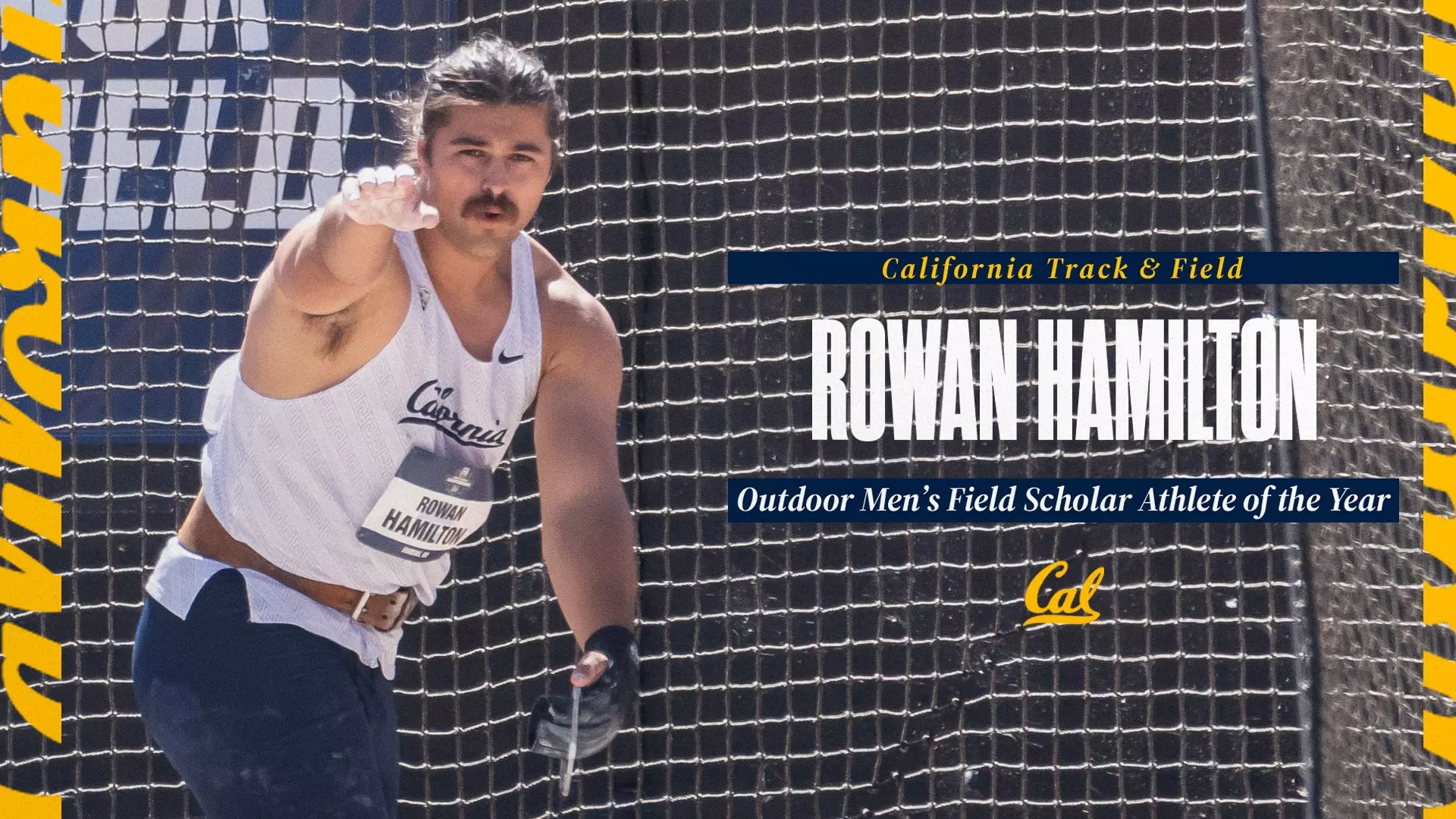 Hamilton Named Outdoor Men’s Field Scholar Athlete Of The Year