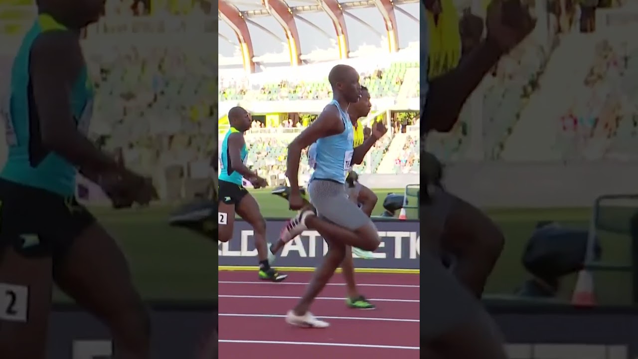 Letsile Tebogo makes it look so easy 😤 #botswana #worldathleticschamps #running #sports