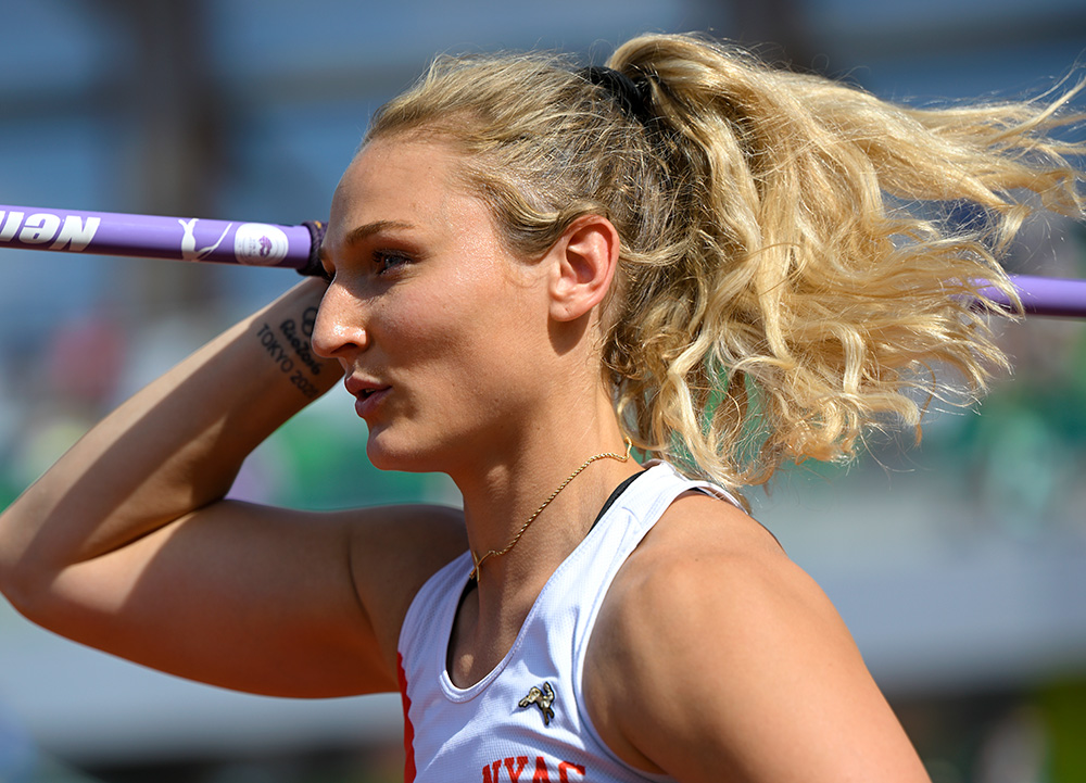 Olympic Trials Women’s Javelin — Malone Hardin Meet Record