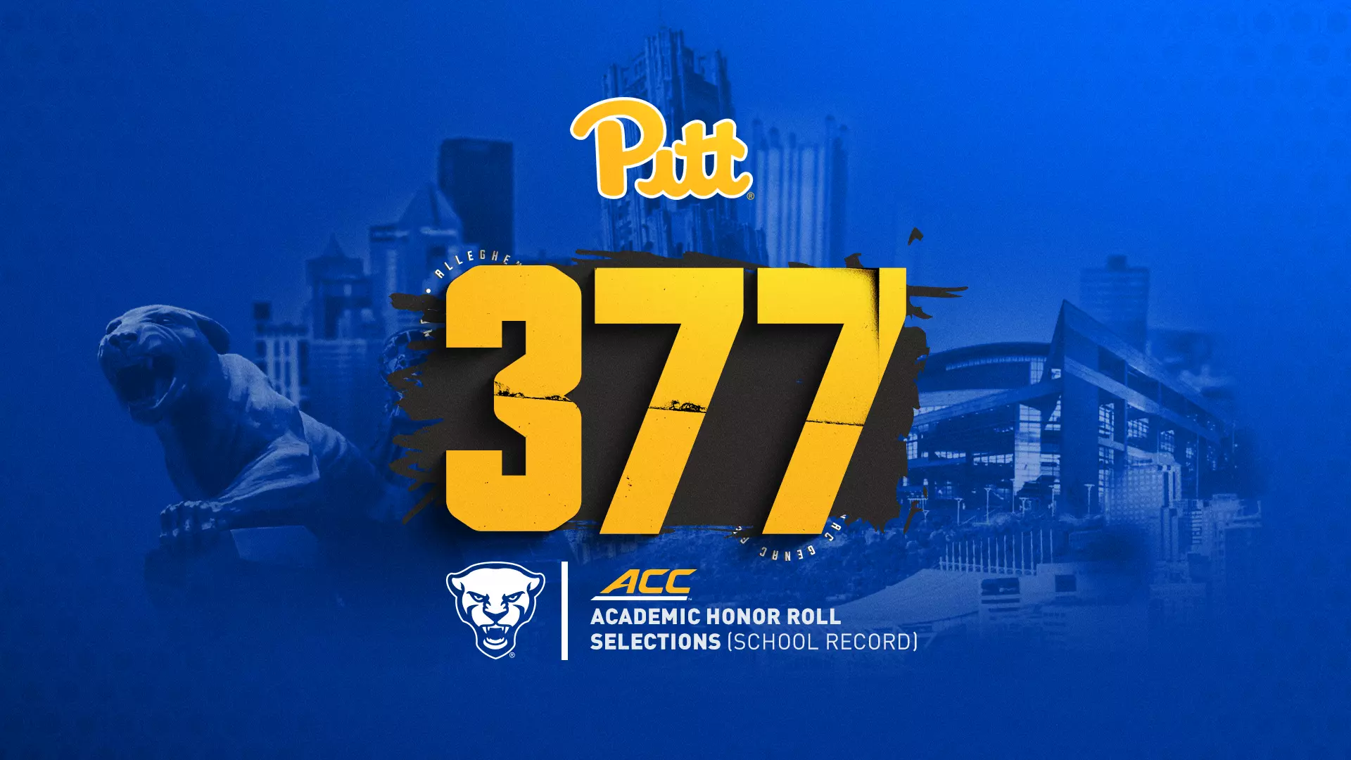 Pitt Places School Record 377 on 2023-24 ACC Honor Roll