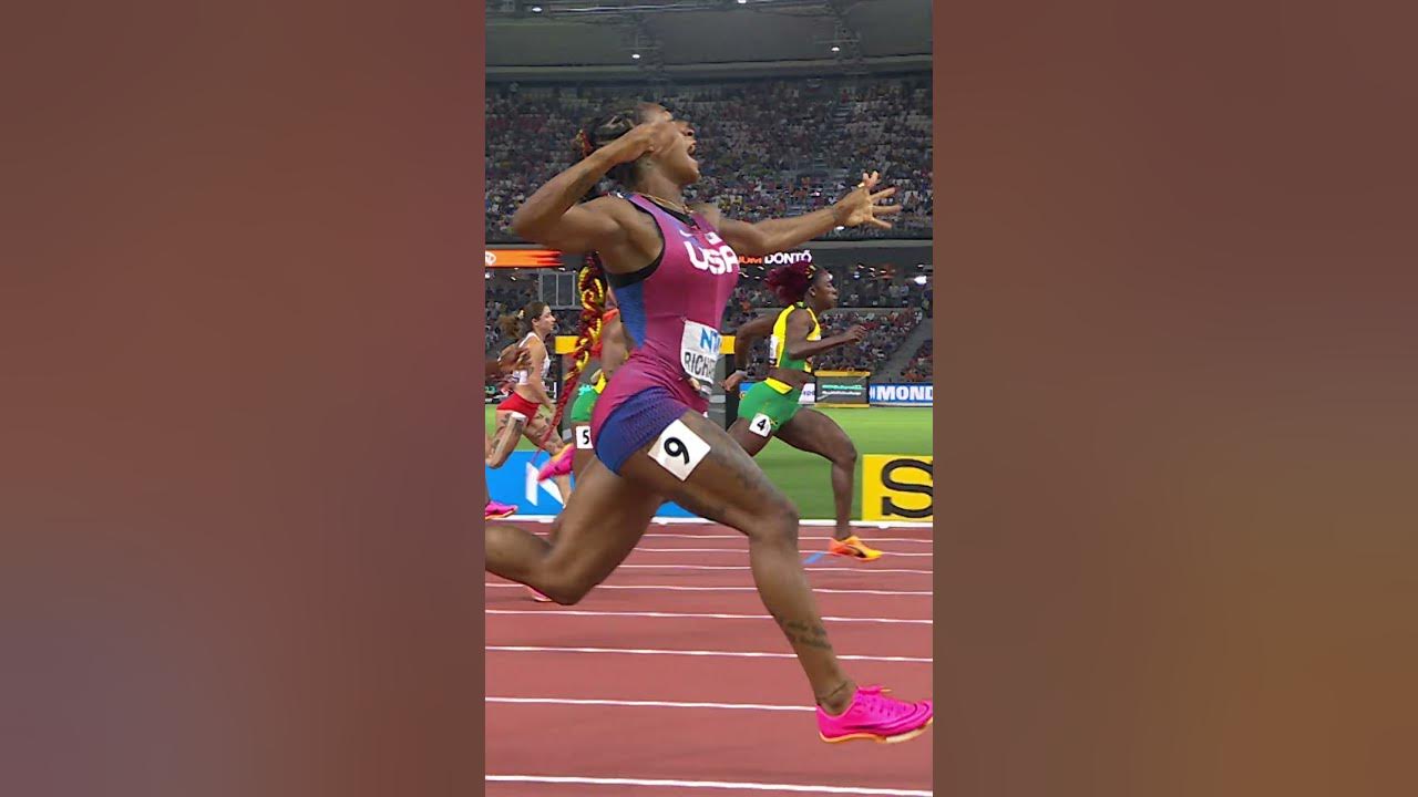 Simone Biles meets Sha'Carri Richardson #Laureus24 #worldathleticschamps