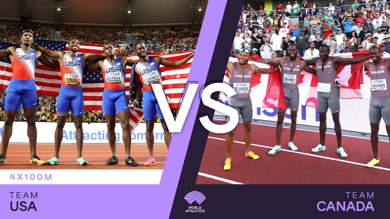 USA vs Canada - World Athletics Championships Wins