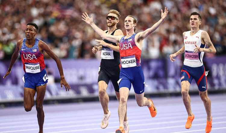 Cole Hocker springs 1500m shock in Paris