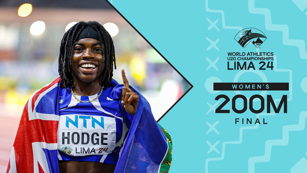 Hodge 🇻🇬 beats Lewis 🇦🇺 in epic 200m showdown | World Athletics U20 Championships Lima 2024