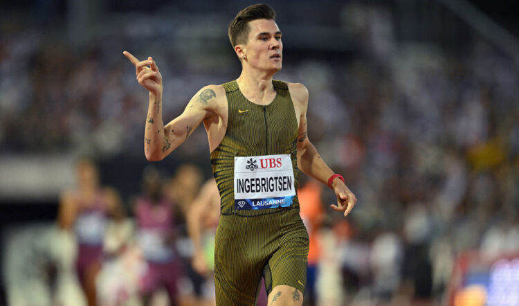 Ingebrigsten beats Olympic 1500m champ Hocker in Lausanne