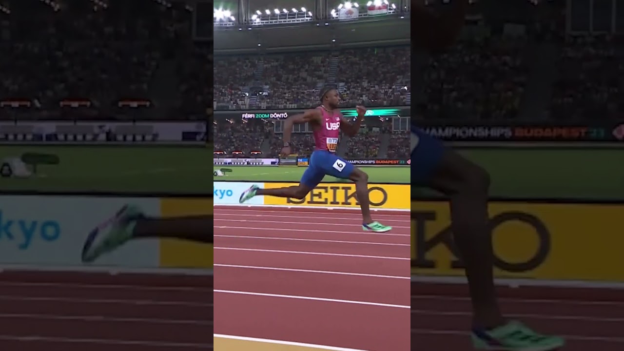 No one makes a 200m look this easy #athletics #trackandfield #running #sprint #olympics