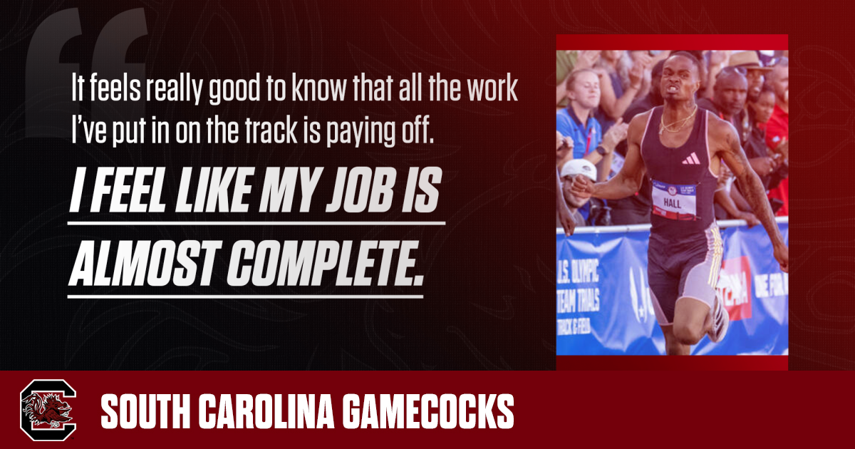Quincy Hall is Ready to Run at Olympics – University of South Carolina Athletics