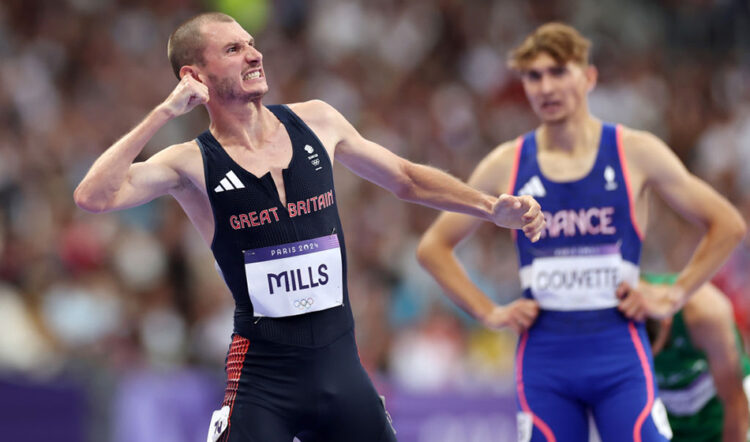 Repechage joy for George Mills at Paris Olympics