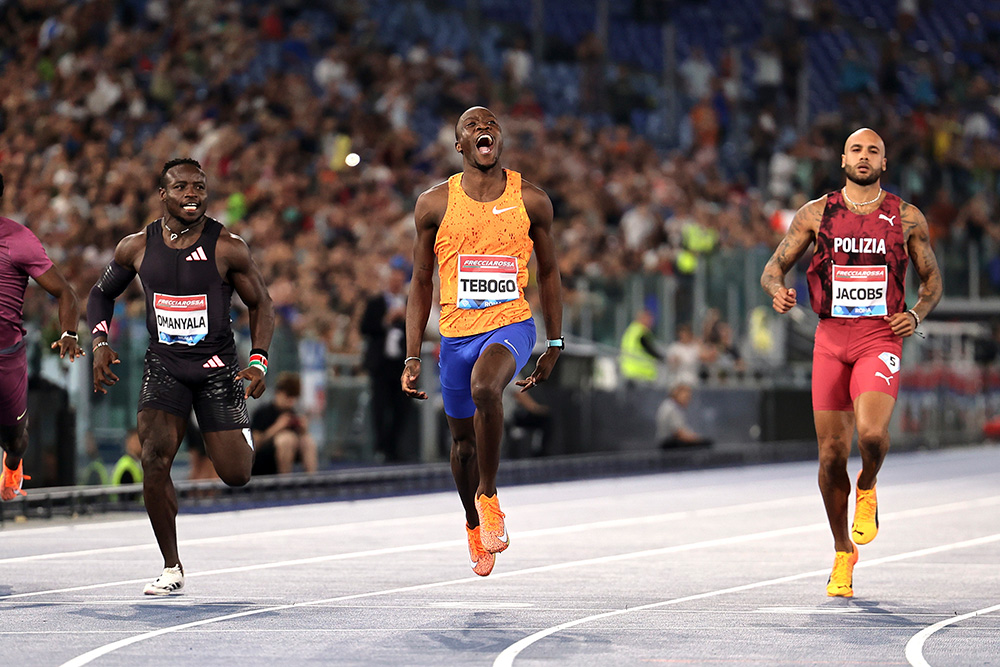 Rome DL Men — Tebogo Steps Up In 100