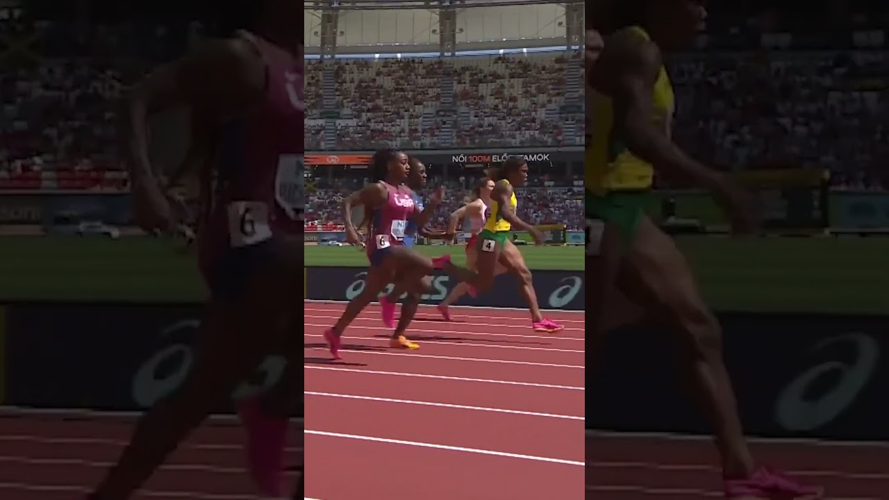 She IS the moment 😌 #trackandfield #olympics #running #athletics #shacarri #sports