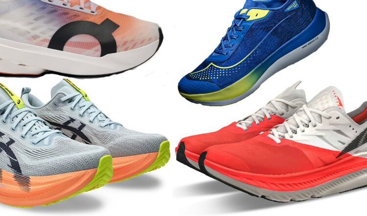 Lightweight road running shoes