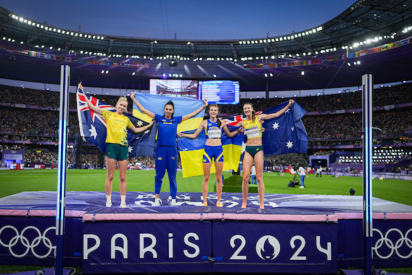 Yaroslava Mahuchikh wins Gold for the Ukraine in Women's high jump!