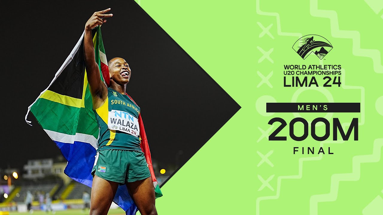 🇿🇦's Bayanda Walaza completes iconic sprint double | World Athletics U20 Championships Lima 24