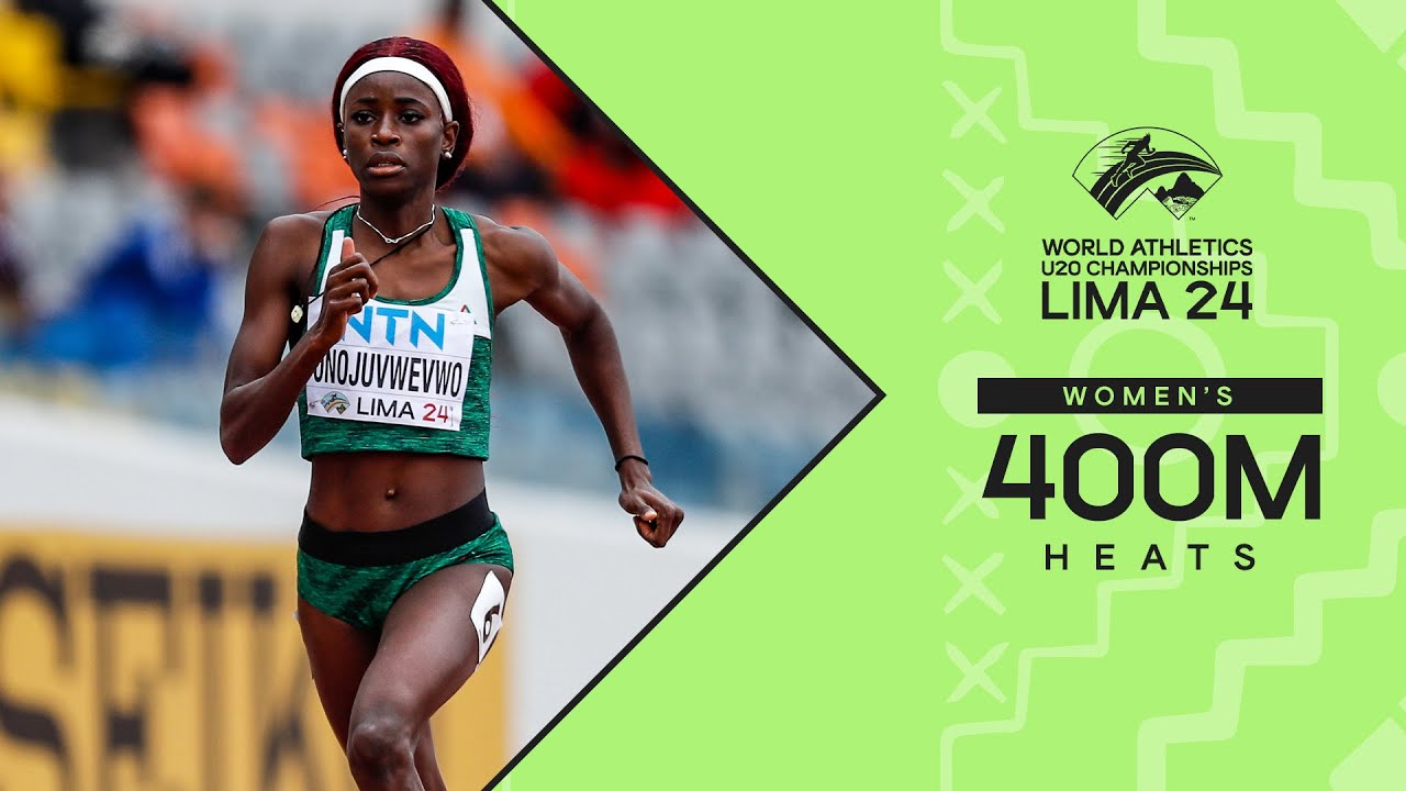 🇳🇬's Ella Onojuvwevwo cruises through 400m heats | World Athletics U20 Championships Lima 24