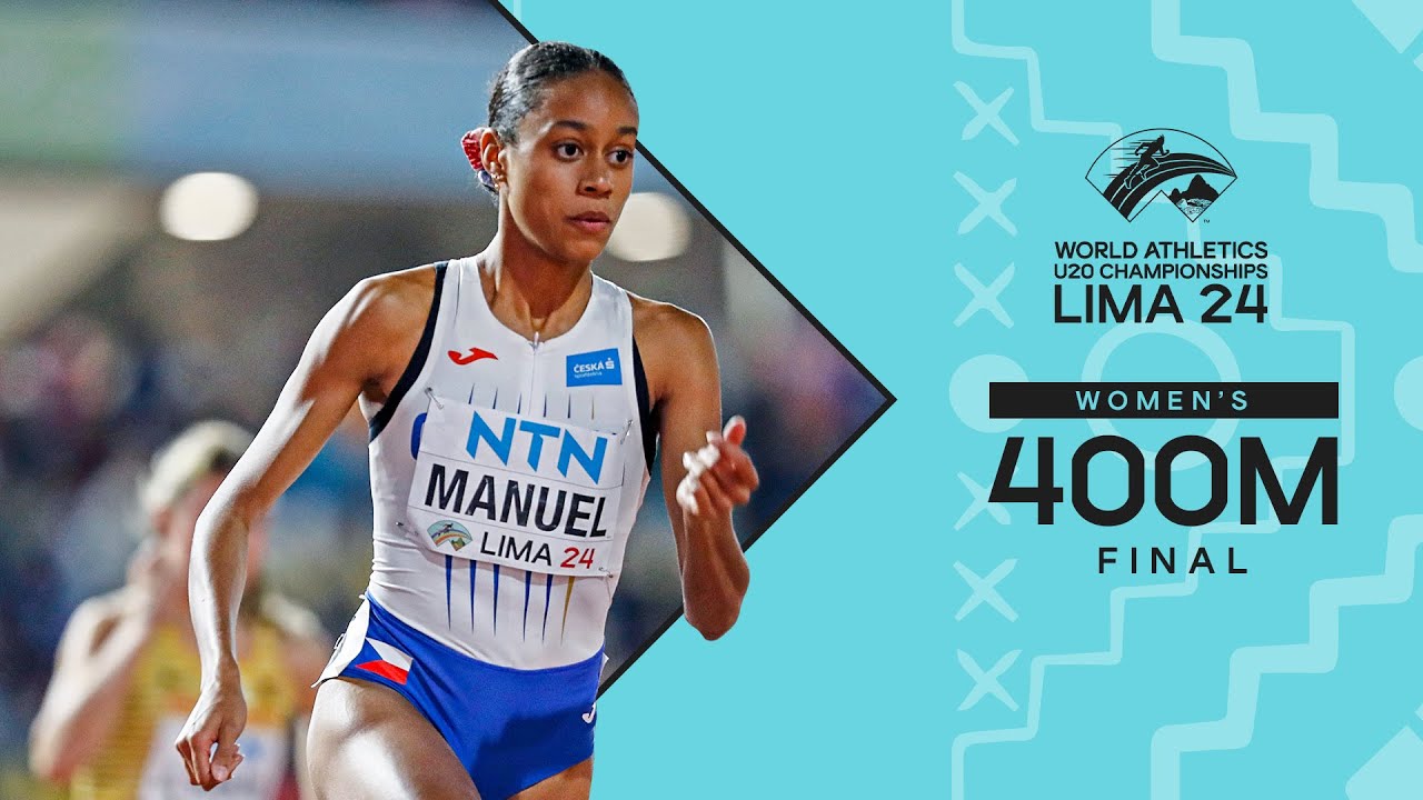 🇨🇿's Manuel rules the women's 400m final in Lima | World Athletics U20 Championships Lima 2024