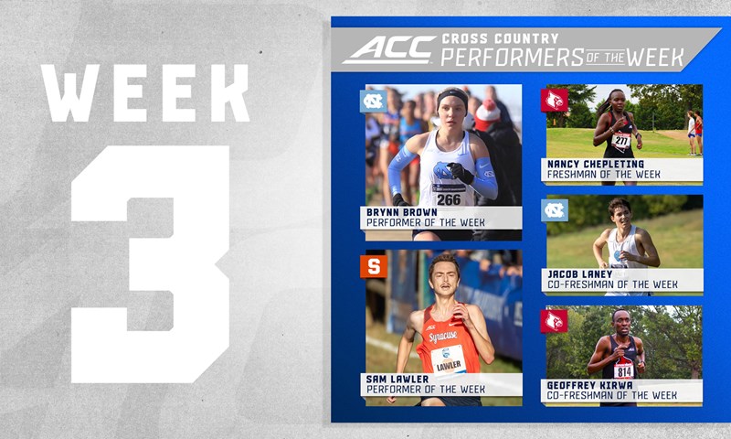 ACC Announces Cross Country Performers of the Week