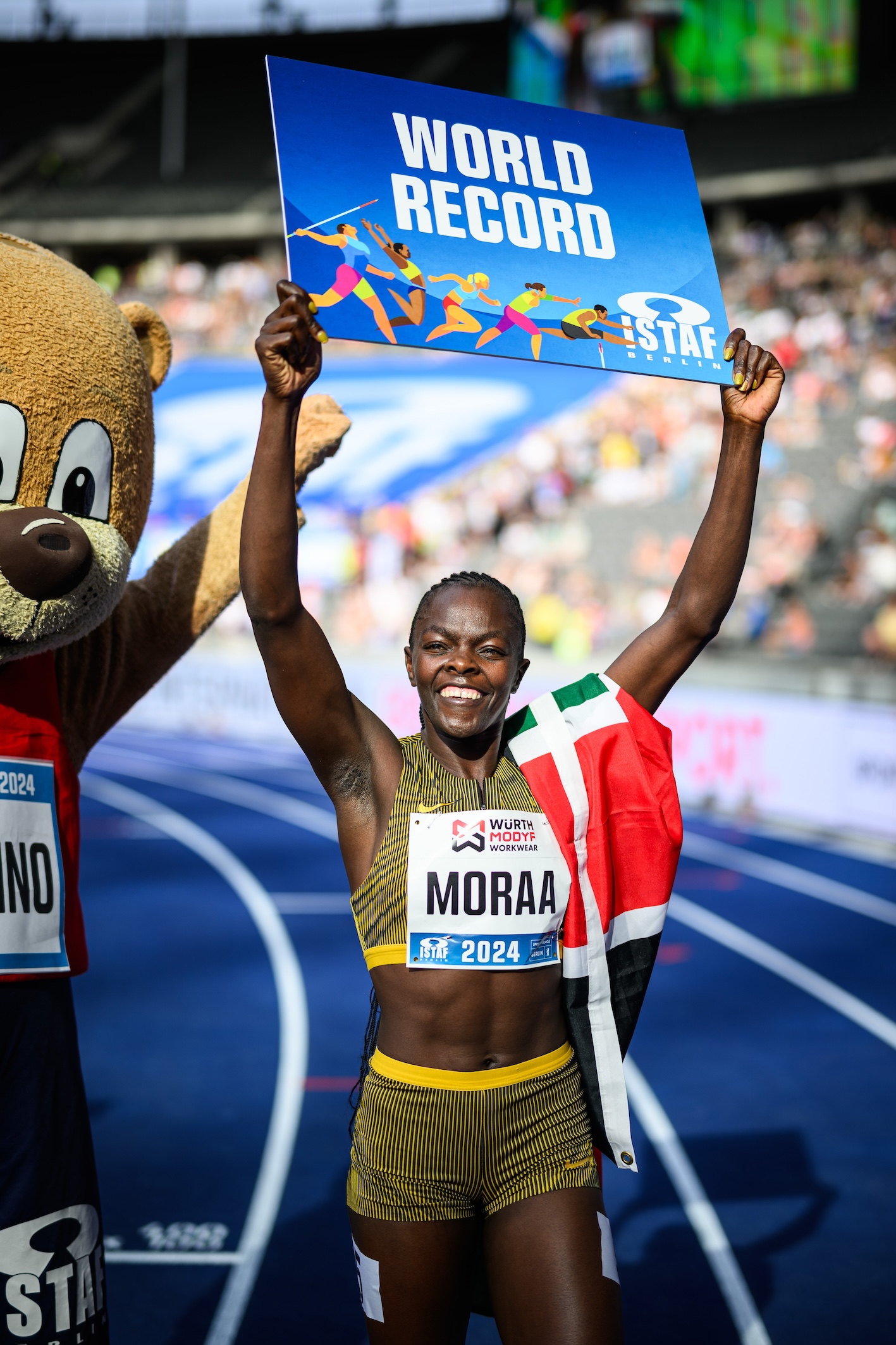 ISTAF IN BERLIN’S OLYMPIC STADIUM Mary Moraa breaks 600 m world record at the ISTAF