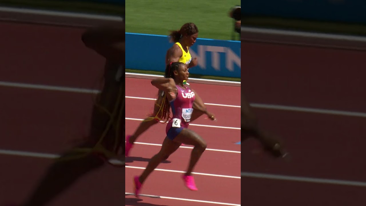 Iconic moment from Sha'Carri Richardson 💅  #usa #sports #running #athlete #athletics