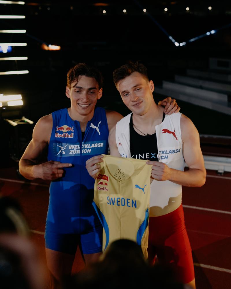 News - Duplantis Wins 100-Meter Exhibition Match Race Against Warholm