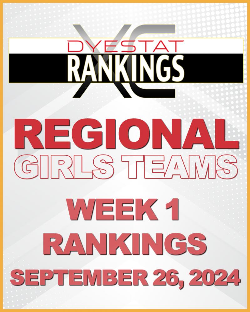 News - High School Regional Rankings Girls XC 2024 - 9/26