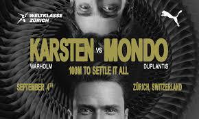 News - Mondo vs Karsten 100m Showdown in Zurich