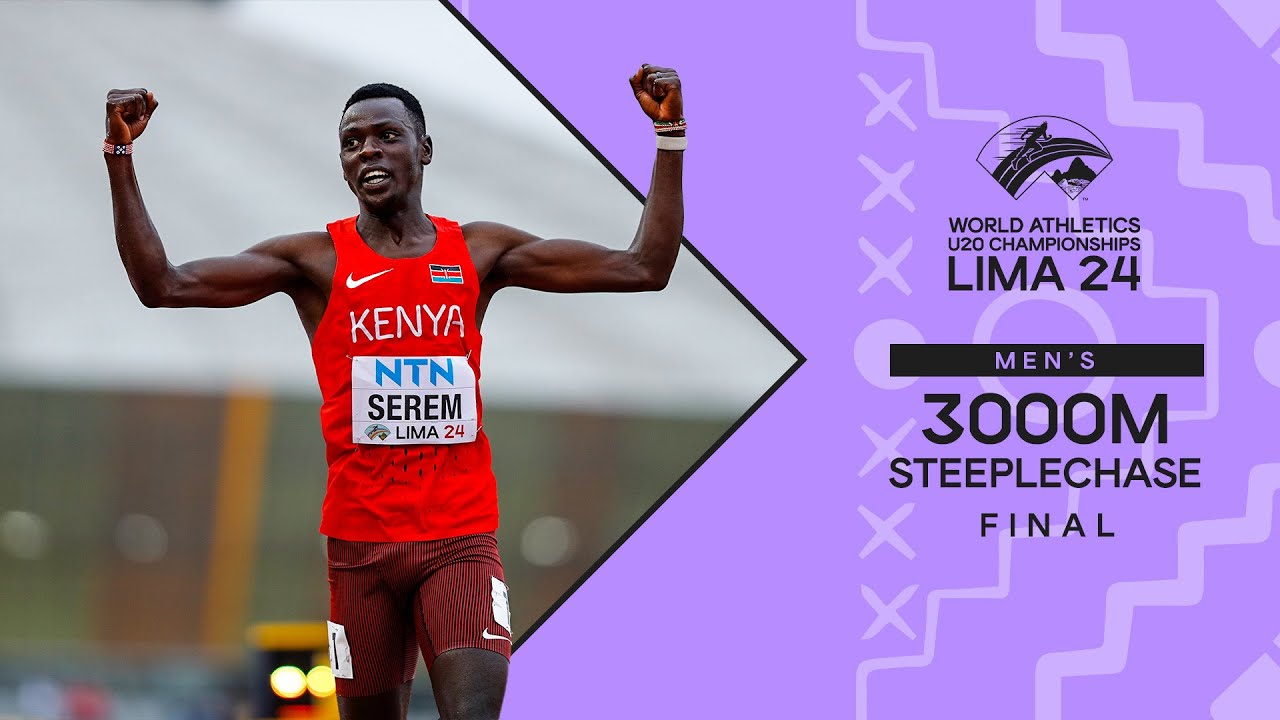 Serem strikes gold in men's 3000m steeplechase World Athletics U20