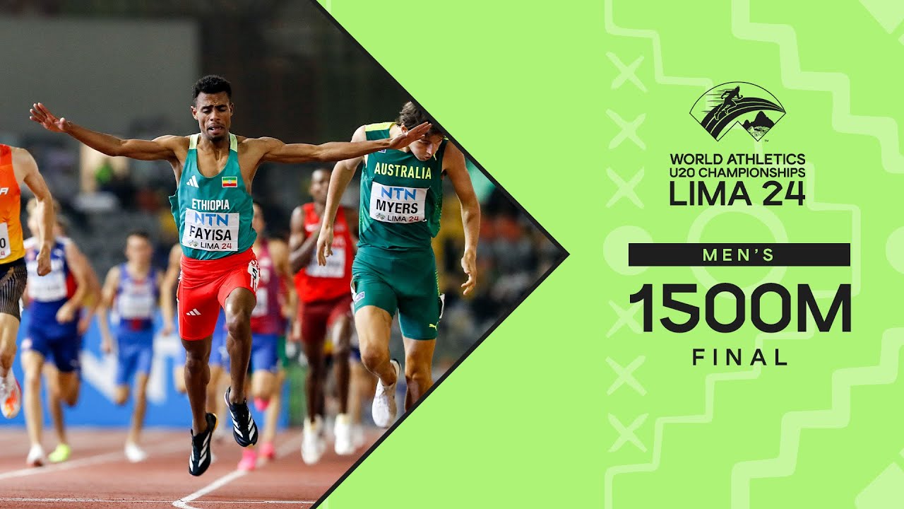 Shock finish as Fayisa 🇪🇹 beats Myers 🇦🇺 over 1500m | World Athletics U20 Championships Lima 2024