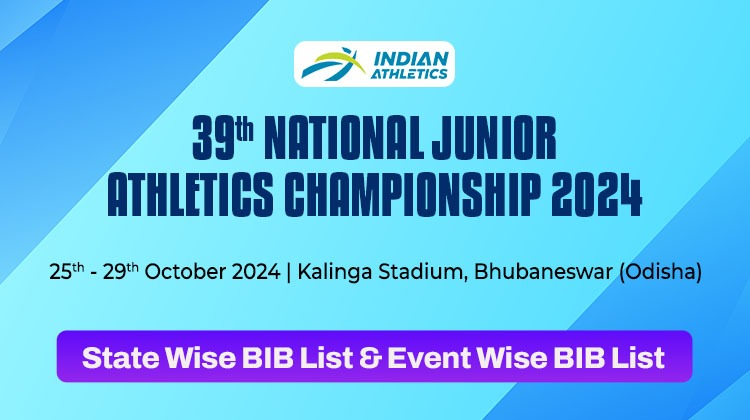 39th National Junior Athletics Championships 2024 – Bib List