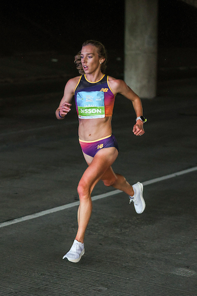 Emily Sisson pushes forward after Paris marathon finish