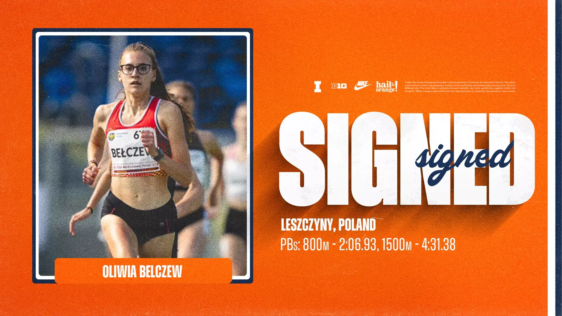 Illini Track and Field Pens Polish Distance Runner Belczew