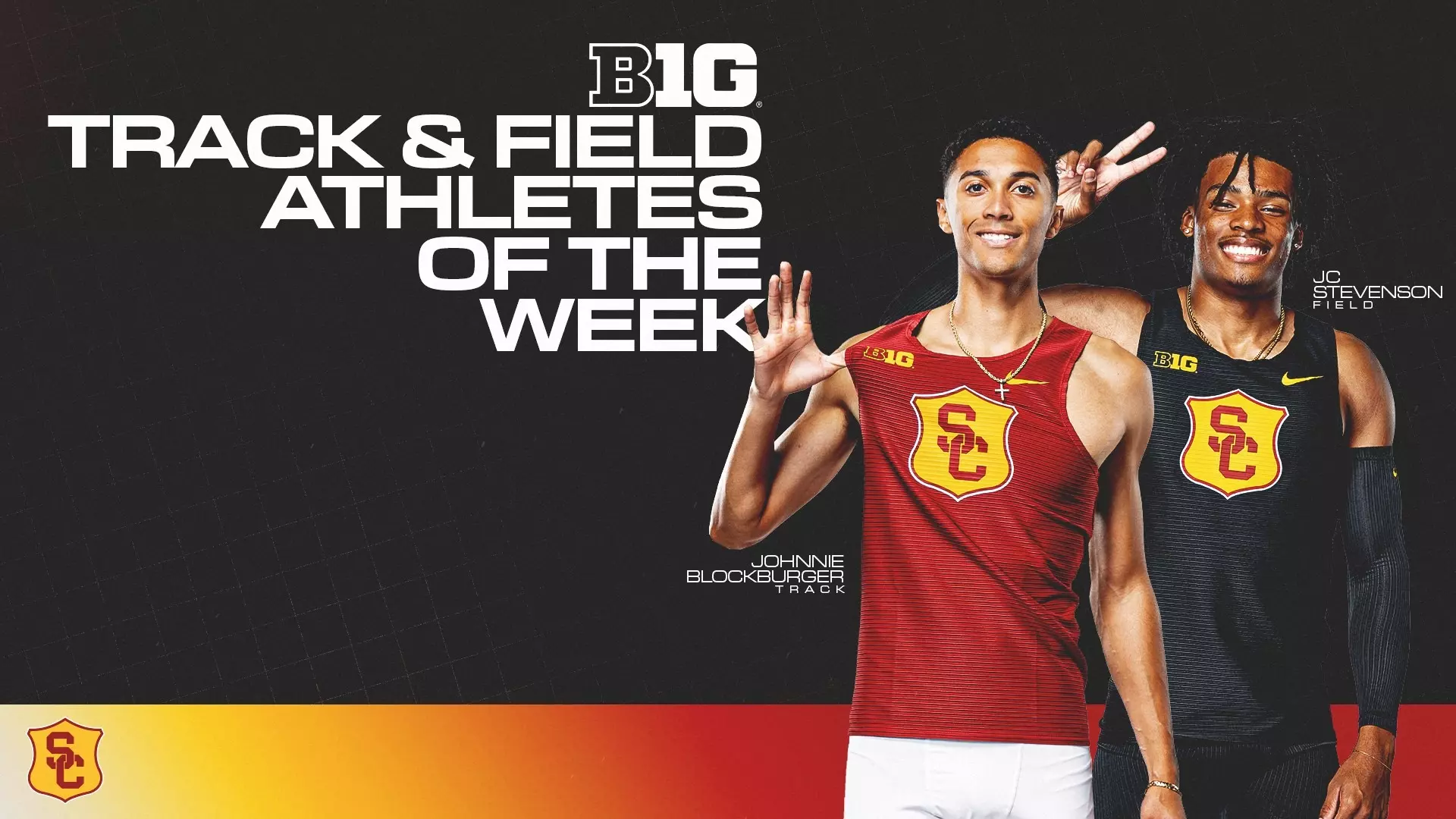 Blockburger & Stevenson Earn Big Ten T&F Weekly Honors