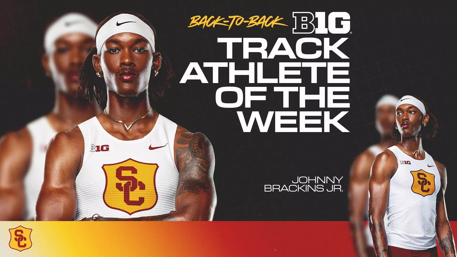 Brackins Jr. Earns Third Big Ten T&F Weekly Honor
