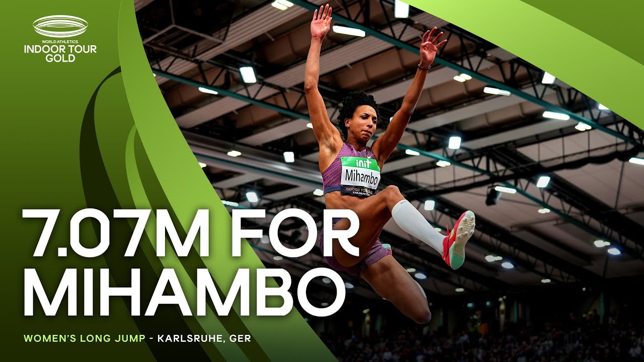 Malaika Mihambo flies to long jump world lead in Karlsruhe | World Indoor Tour 2025