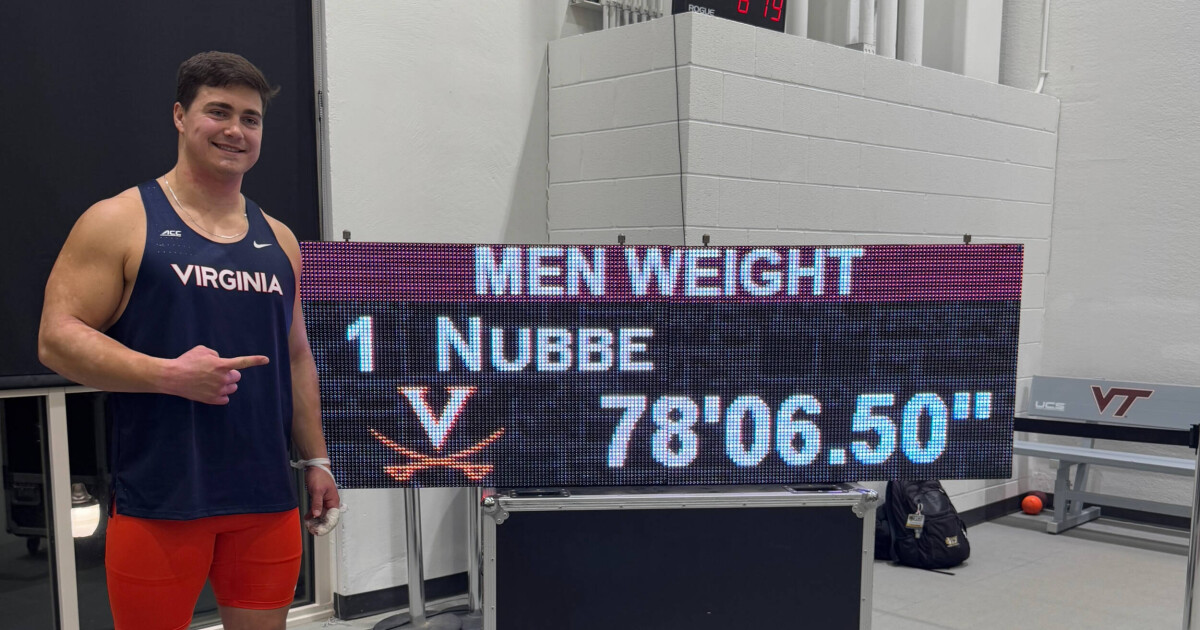 Transfer Jeremiah Nubbe is the latest in a long line of elite throwers at UVA.