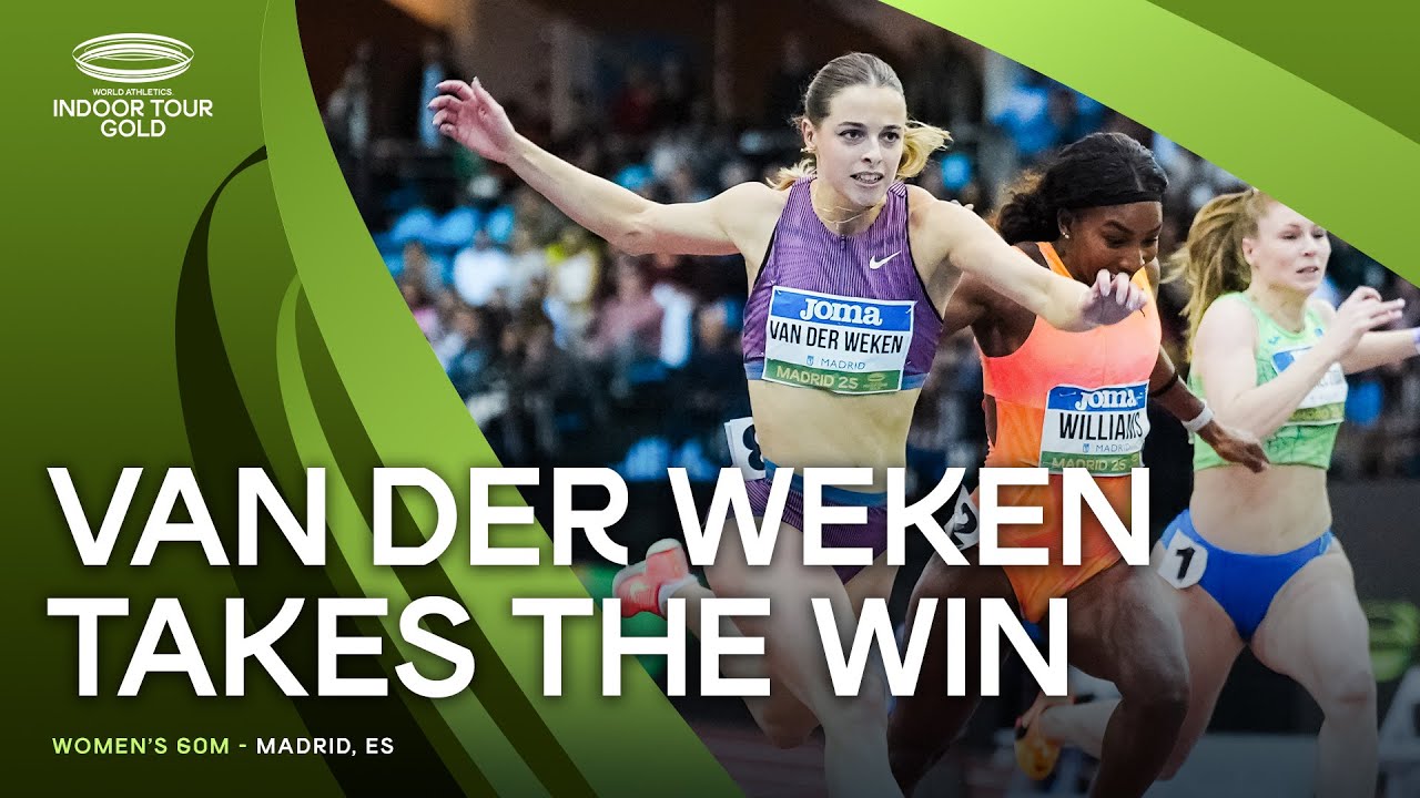 Van der Weken clocks 7.09 60m to win in Madrid | World Indoor Tour Gold 2025
